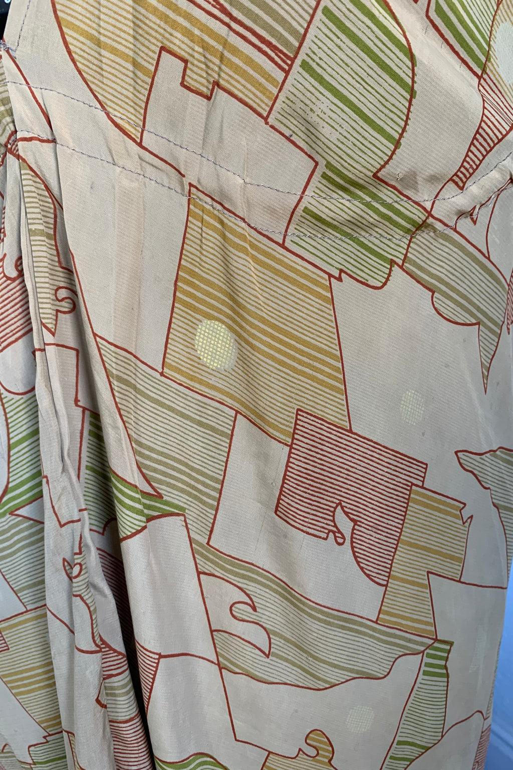 SALE | Blossom Halter Maxi Dress - Honey Beige Geometric - Free Size M/L