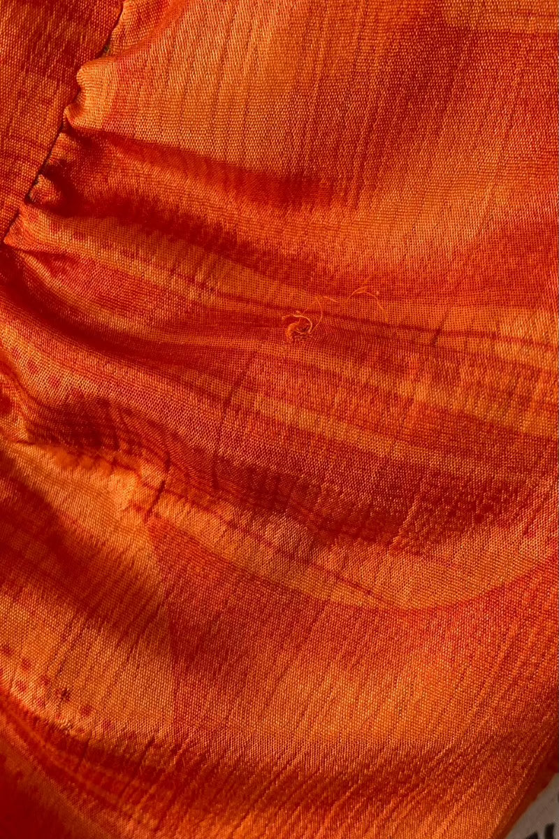 Rosie Maxi Skirt - Vintage Sari - Marigold Orange Jubilee - Size S/M by All About Audrey
