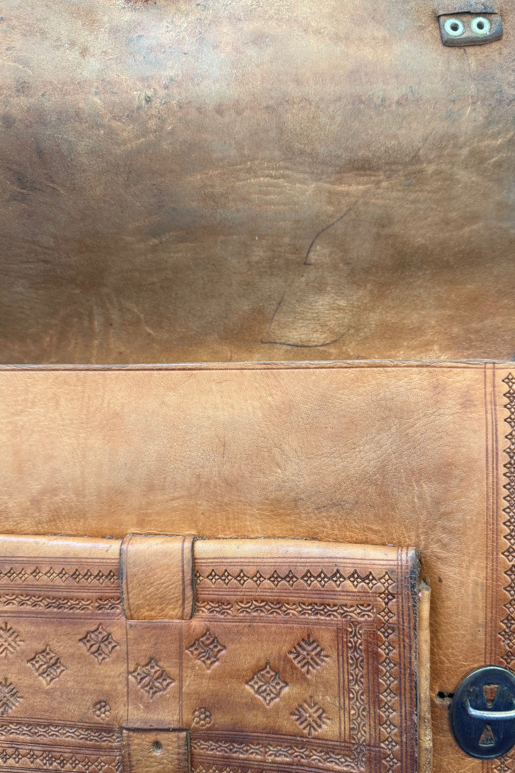 Vintage Bag - Embossed Satchel