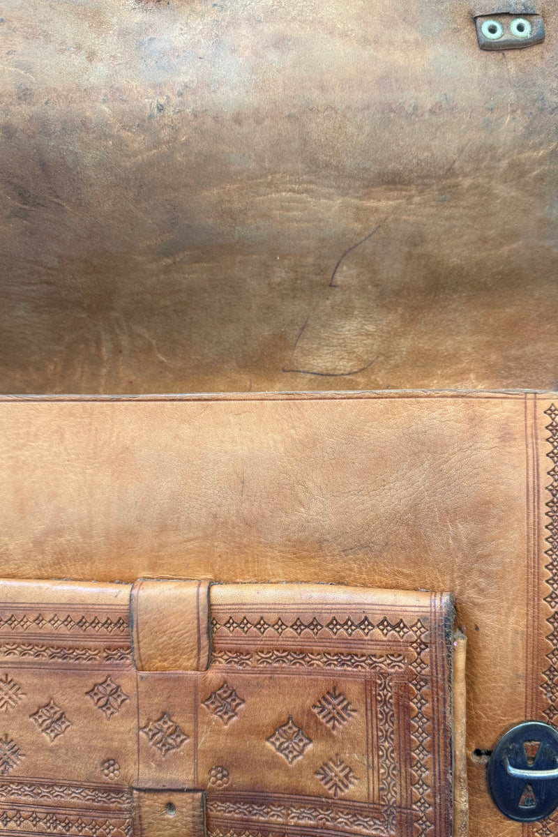 Vintage Bag - Embossed Satchel