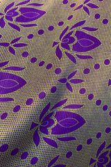 Lola Wrap Dress - Primrose Purple & Lime Motif - Size M/L