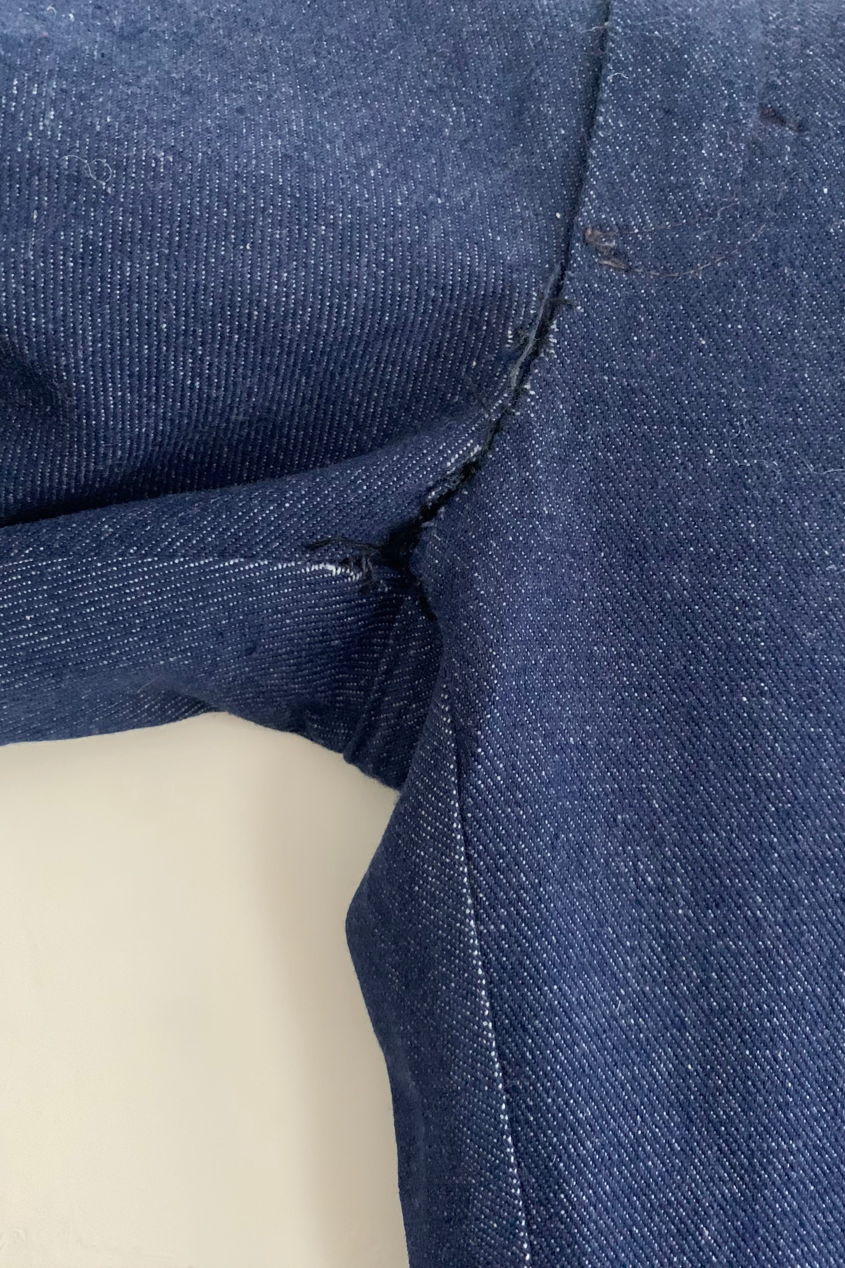 Vintage Trousers - Indigo Blue Kick Flare - W30 L33