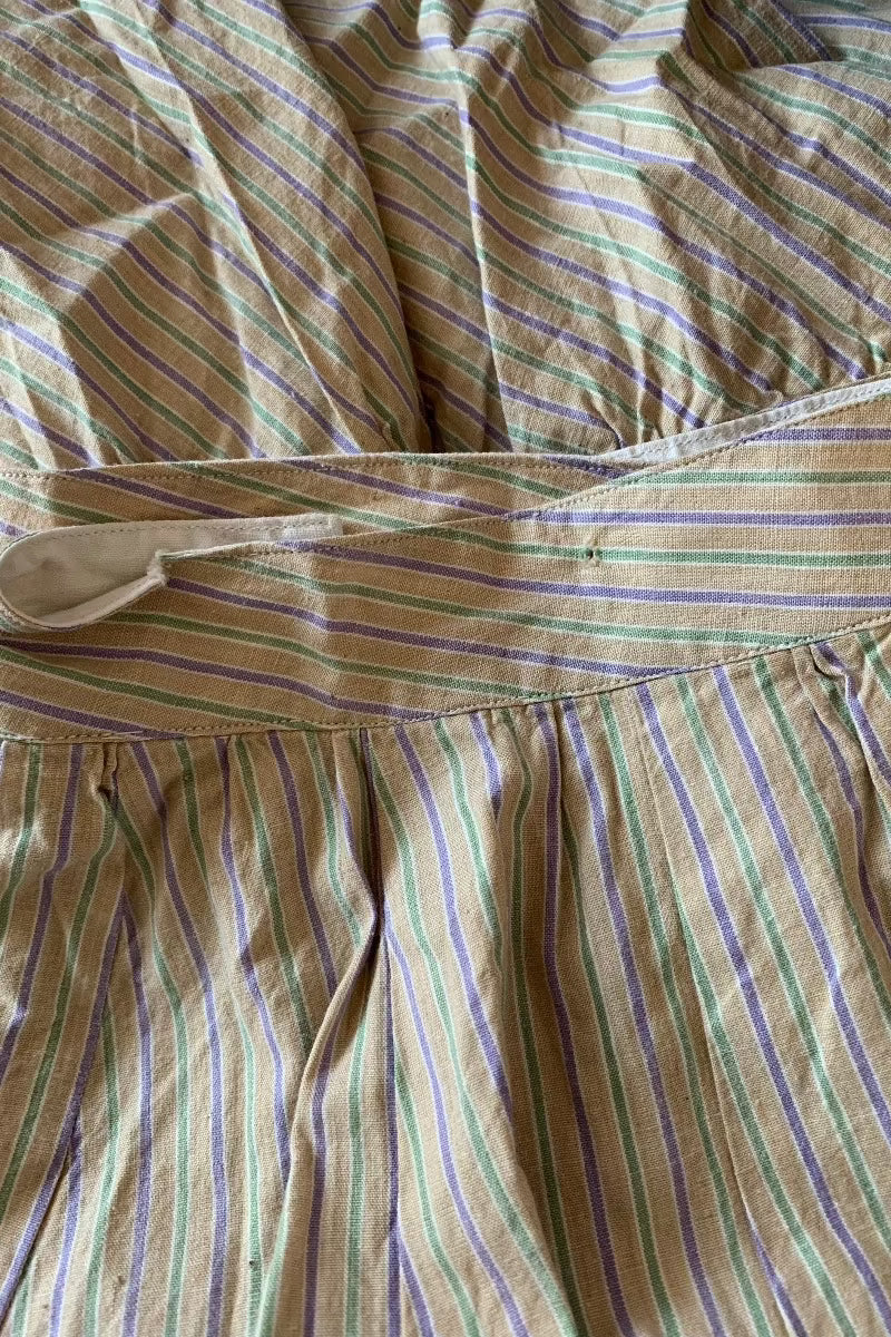 Vintage Skirt - Organic Pastel Prairie Pinstripe - Size XS-S