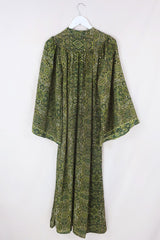 Stevie Maxi Dress in Coltrane Green Mandala by all about audrey