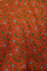 Gemini Wrap Top - Tiger Orange Floral - Size S/M