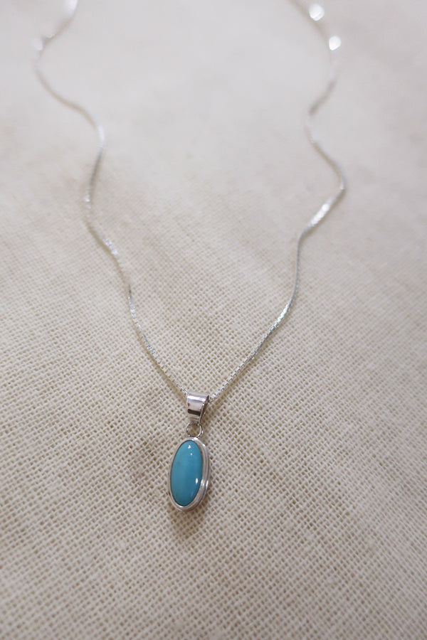 One and Only Turquoise 925 Silver Necklace by All About Audrey