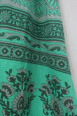 Lola Wrap Dress - Seafoam Green & Sun Mosaic - Size S/M