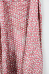 Jamie Dress - Indian Sari Slip - Strawberries & Cream Paisley - Size XL