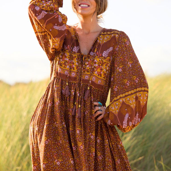 ワンピース CARAMEL / GINGER DRESS vintage floral CARAMEL GINGER DRESS Vintage Floral 8y