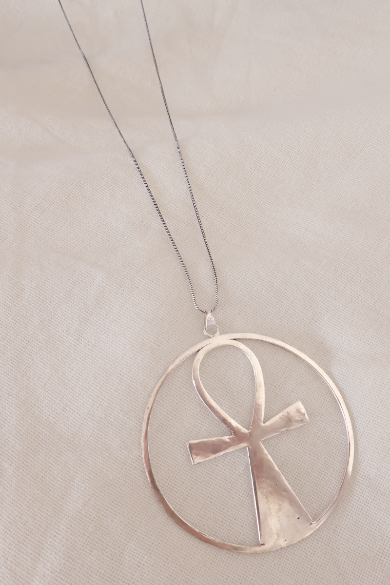 Ankh Pendant Silver Plated Necklace