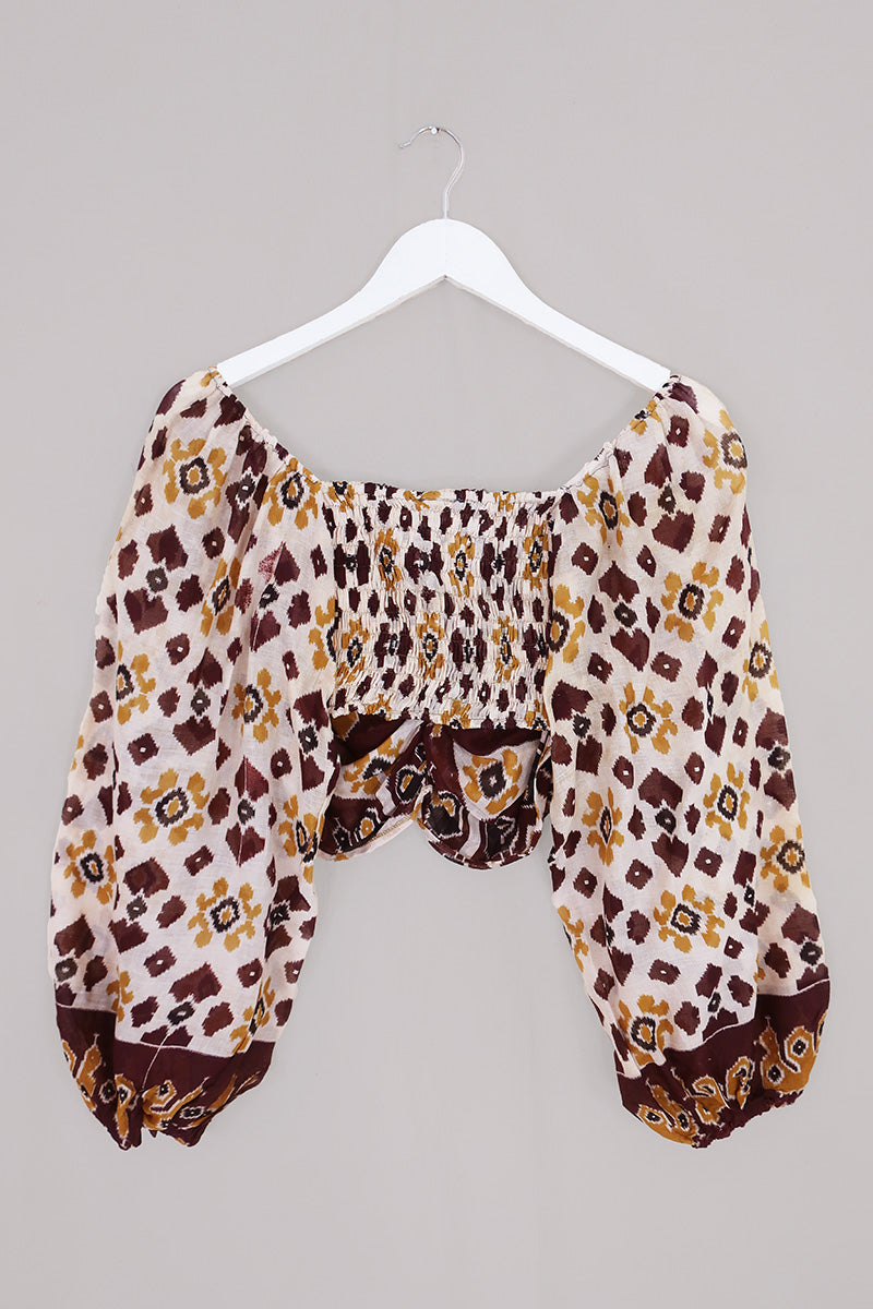 Ariel Top - Vintage Sari - Spring Chicken - Free Size