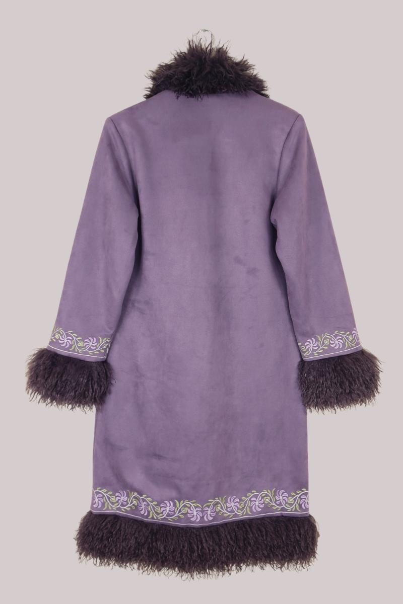 Fleetwood Embroidered Penny Lane Coat in Silver Springs Lilac