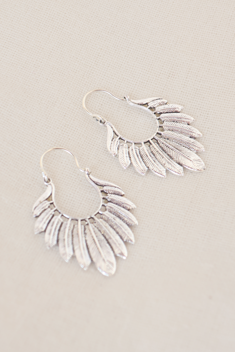 Birds Of A Feather Silver Plated Earrings