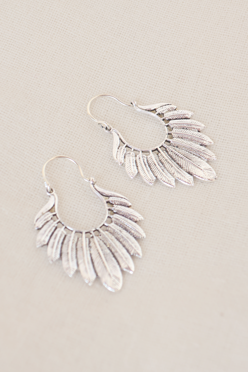Birds Of A Feather Silver Plated Earrings