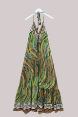 Blossom Halter Maxi Dress - You Give Me Butterflies - Free Size M/L by All About Audrey