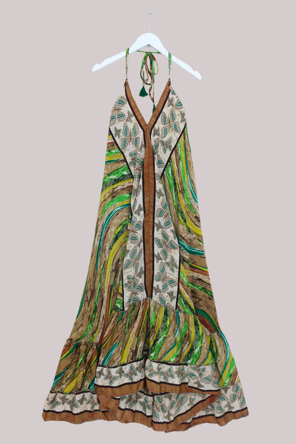 Blossom Halter Maxi Dress - You Give Me Butterflies - Free Size M/L by All About Audrey