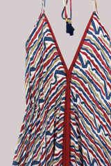 Blossom Halter Maxi Dress - Savannah Stripes - Free Size XL by All About Audrey