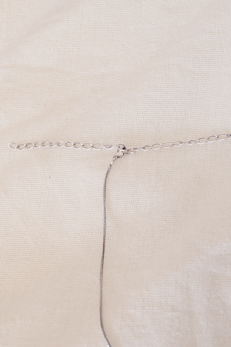 Blue Topaz Silver Plated Necklace