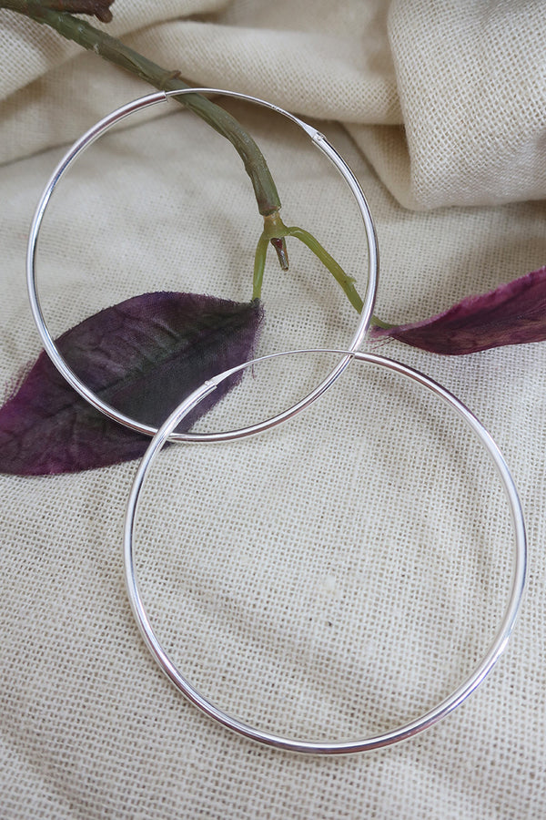 Large Delicate Hoop Earrings in 925 Silver by all about audrey