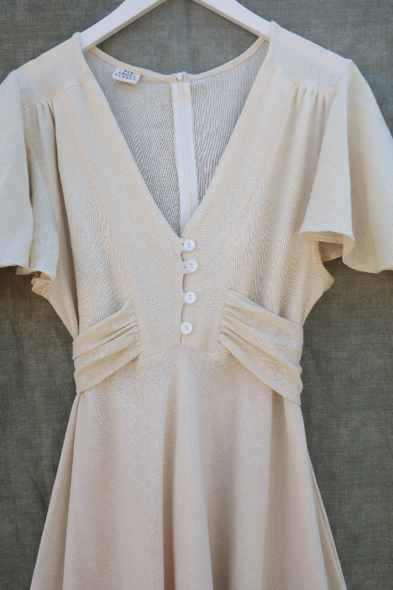 Margot Maxi Dress in Ivory White By All About Audrey