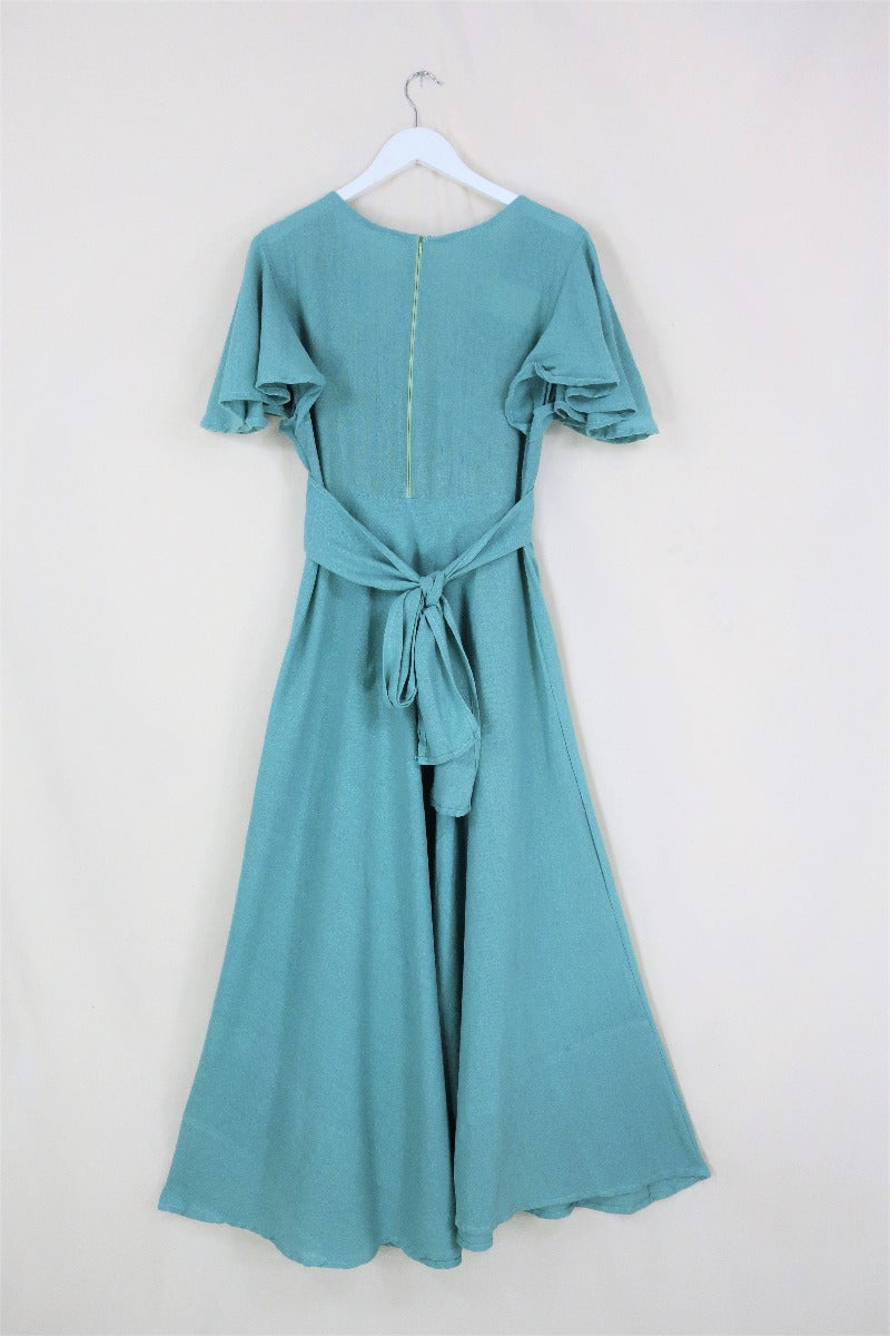 Margot Maxi Dress in Sea Green by All About Audrey