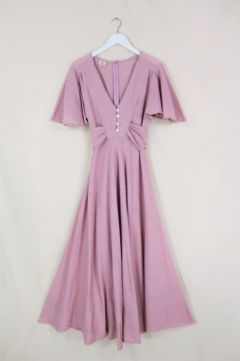 Margot Maxi Dress in Sherbet Pink By All About Audrey