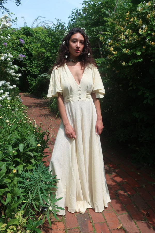 Margot Maxi Dress in Ivory White by All About Audrey
