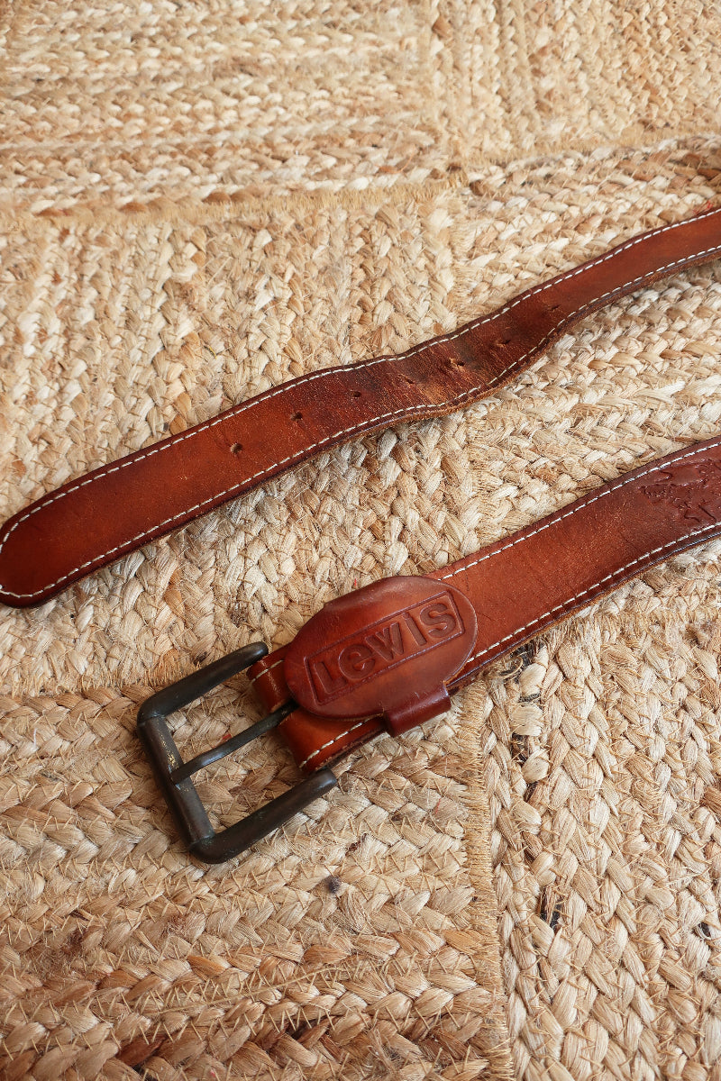 Vintage Belt - Western Style Lewis Leather by All About Audrey