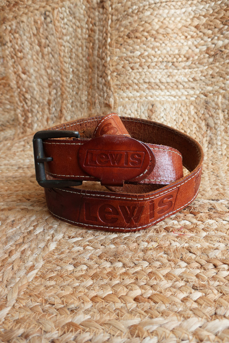 Vintage Belt - Western Style Lewis Leather by All About Audrey