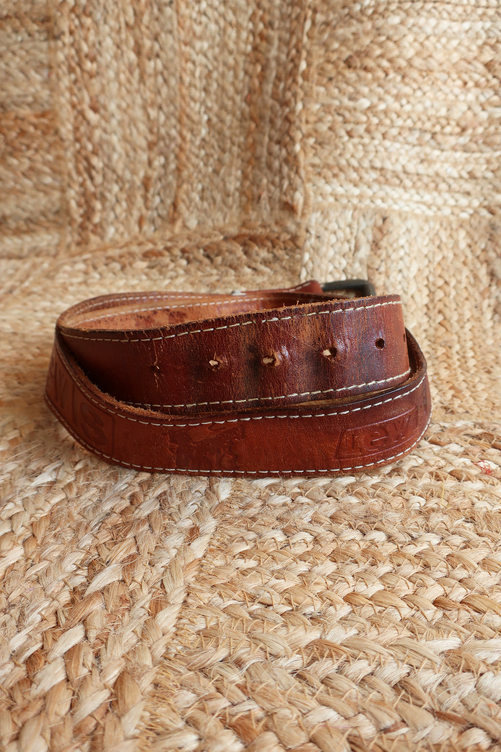 Vintage Belt - Western Style Lewis Leather by All About Audrey