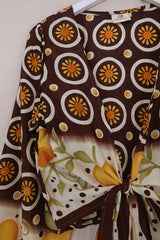 Lola Wrap Top - California Daisies - Size S/M by All About Audrey