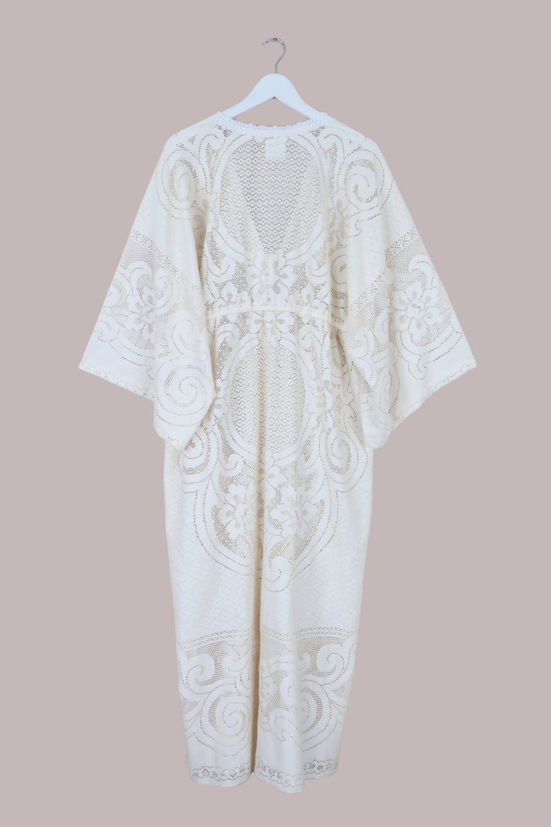 Ramona Robe in Riptide White Lace - Free Size