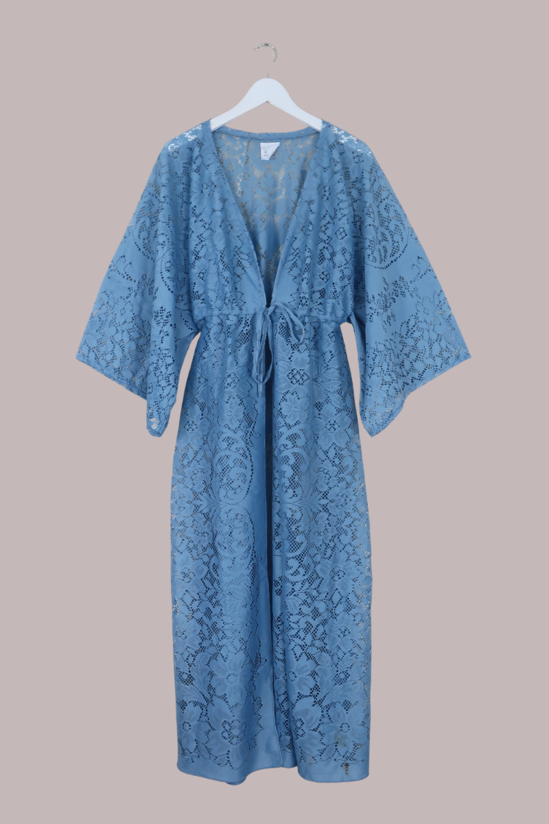 Ramona Robe in Oceana Blue Lace - Free Size