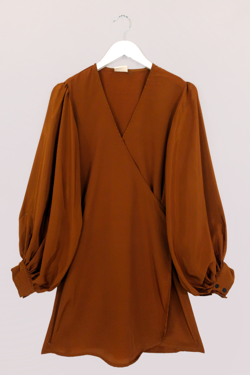 Khroma Lola Mini Dress in Firefly Gold by All About Audrey