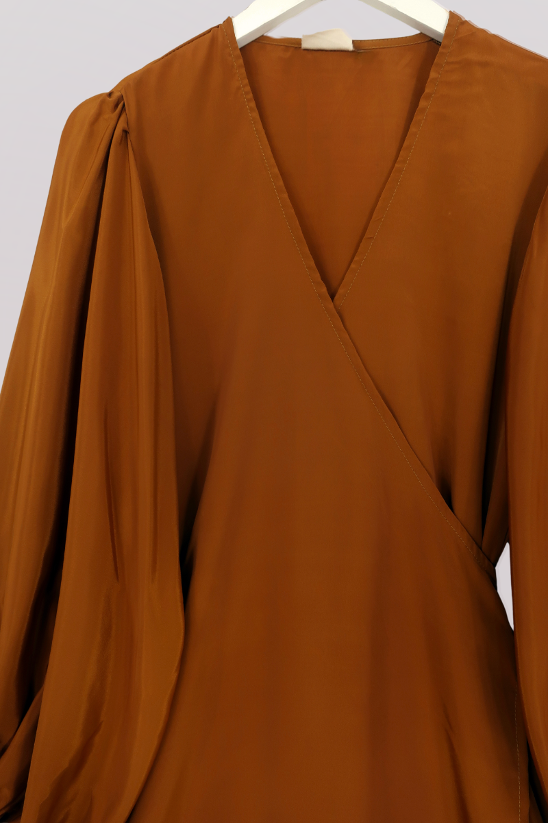 Khroma Lola Mini Dress in Firefly Gold by All About Audrey