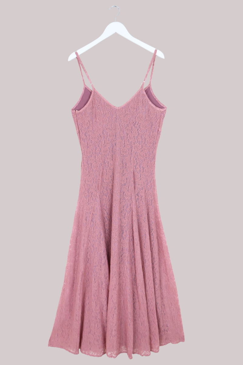 Eliza Maxi Dress in Fairytale Pink Lace