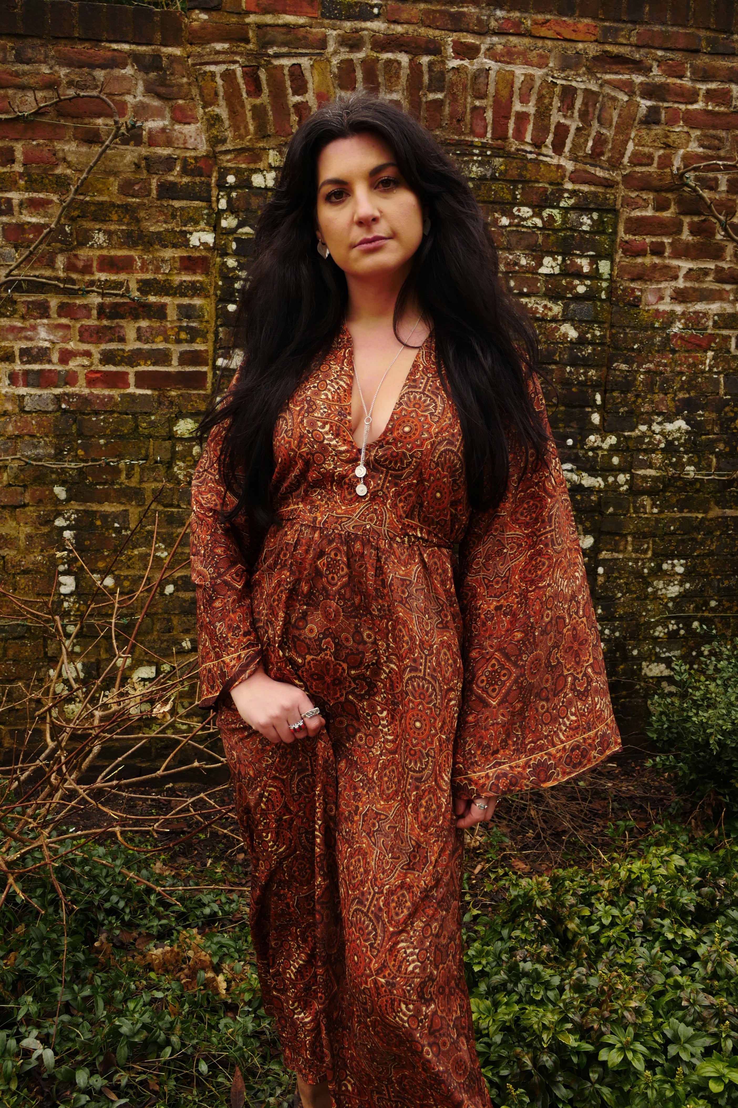 Stevie Maxi Dress in Dylan Brown Mandala