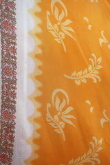 Athena Maxi Dress - Vintage Sari - Rising Sun Orange - Free Size L/XL