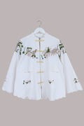 Emmeline Vintage Tablecloth Jacket in Farm Vista