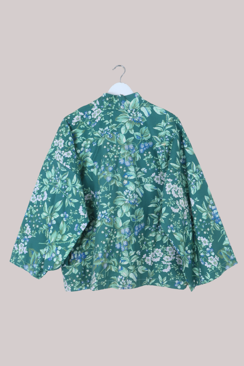 Emmeline Vintage Curtain Jacket in Blackberry Hedge
