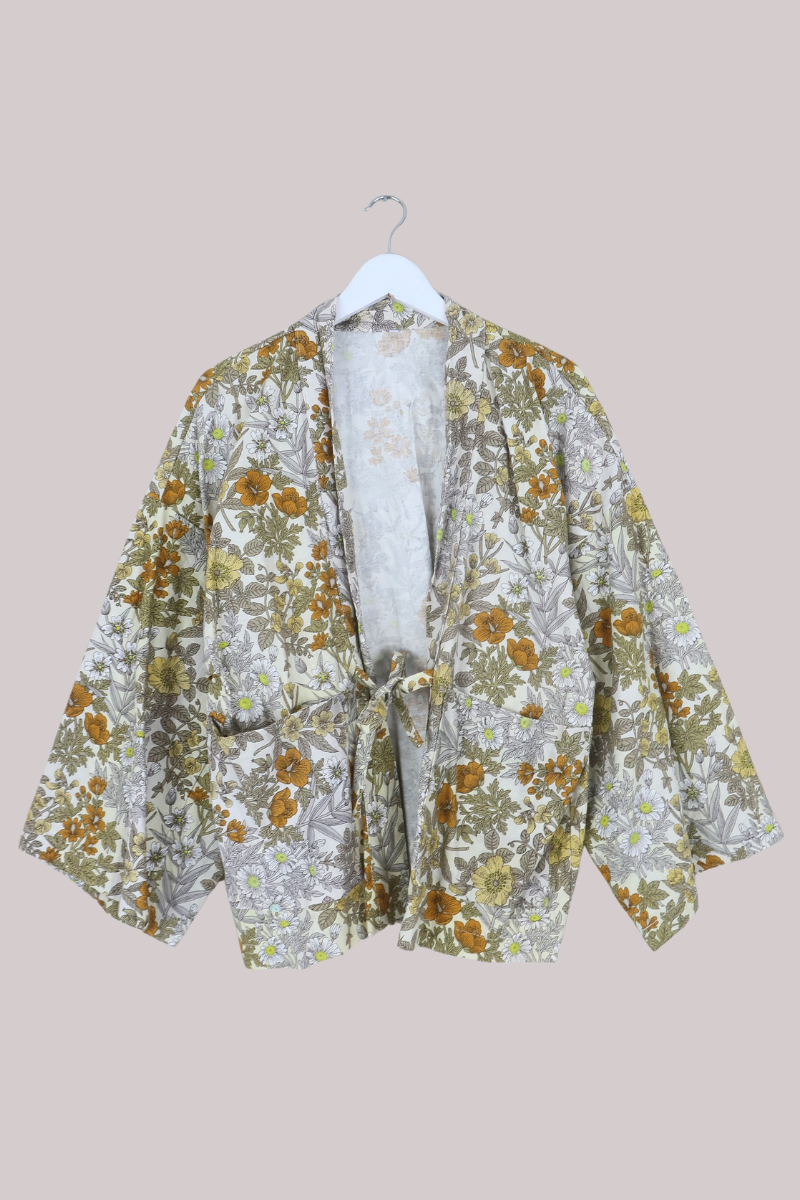 Emmeline Vintage Curtain Jacket in Dainty Marigold