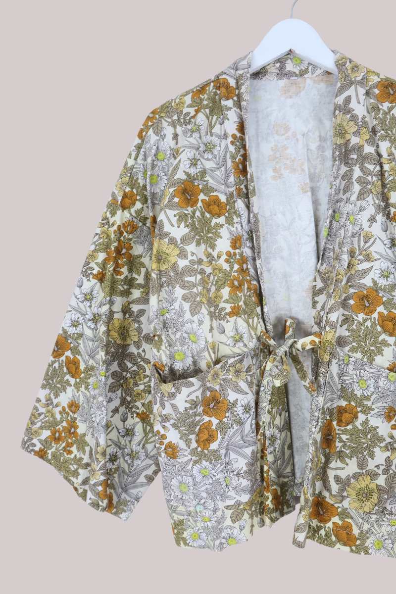 Emmeline Vintage Curtain Jacket in Dainty Marigold
