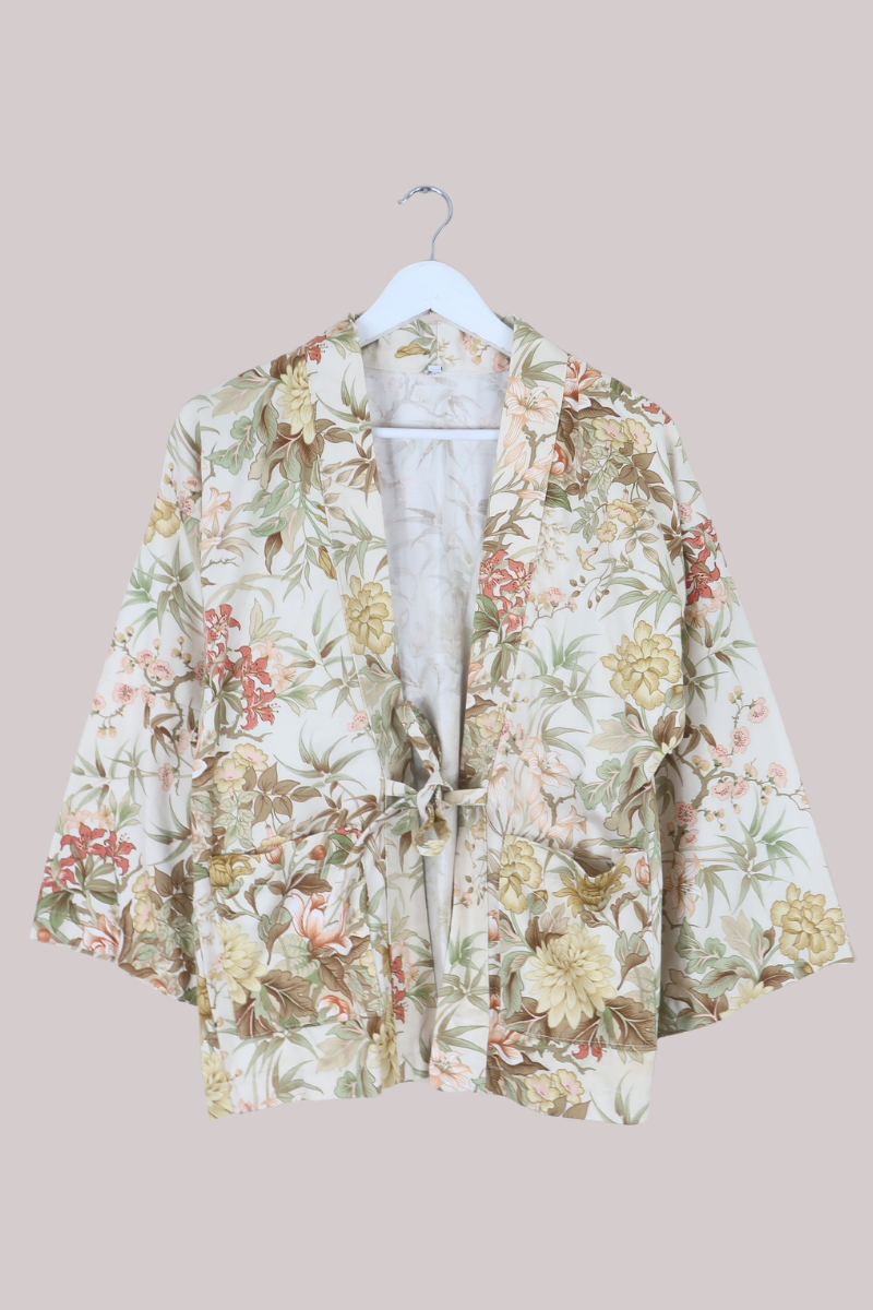 Emmeline Vintage Curtain Jacket in Dusk Botanicals