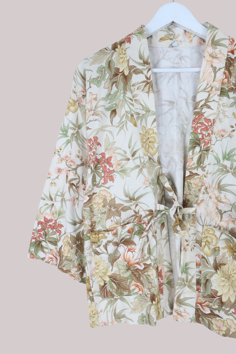 Emmeline Vintage Curtain Jacket in Dusk Botanicals