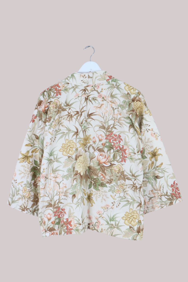 Emmeline Vintage Curtain Jacket in Dusk Botanicals