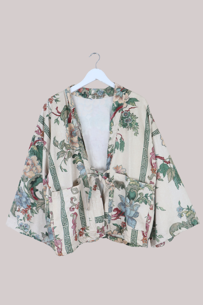 Emmeline Vintage Curtain Jacket in Louvre Climbing Florals