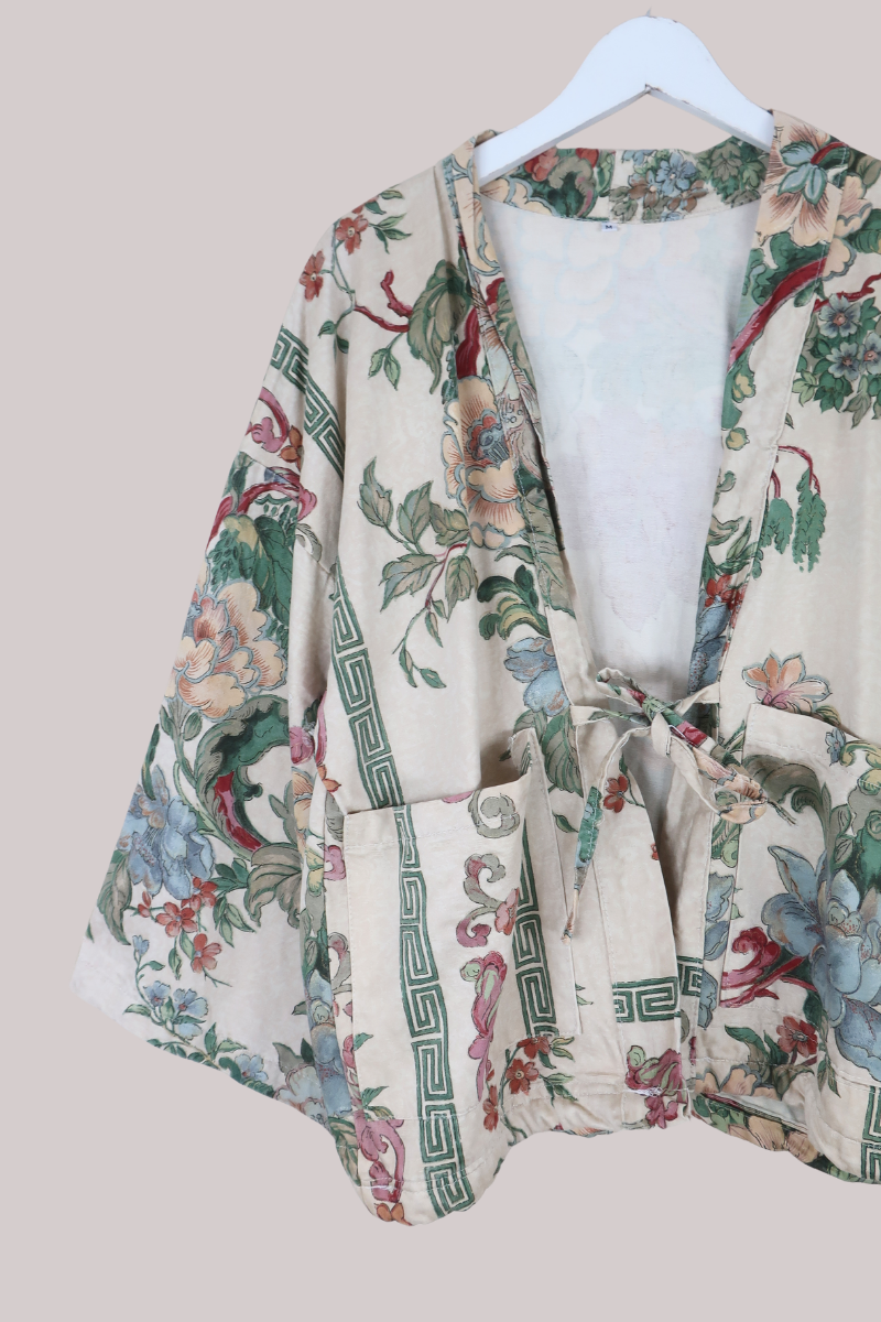 Emmeline Vintage Curtain Jacket in Louvre Climbing Florals