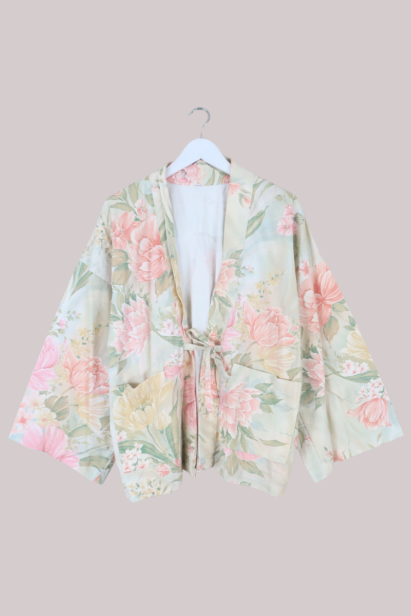 Emmeline Vintage Curtain Jacket in Spring Bloom