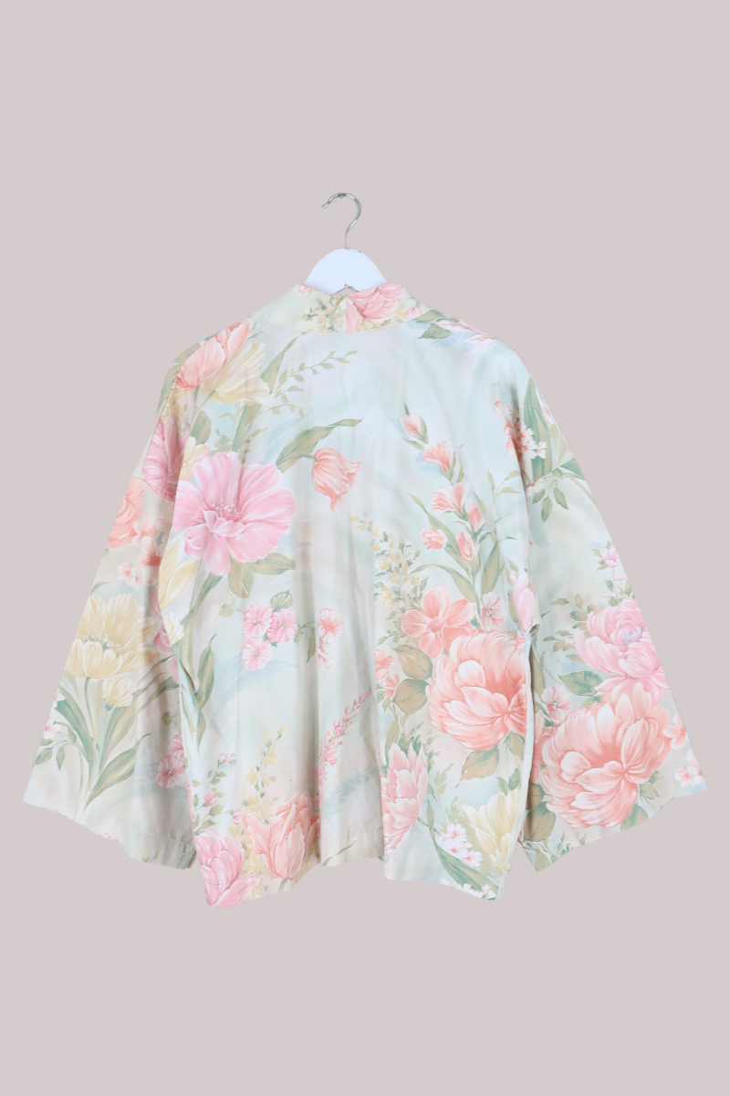 Emmeline Vintage Curtain Jacket in Spring Bloom