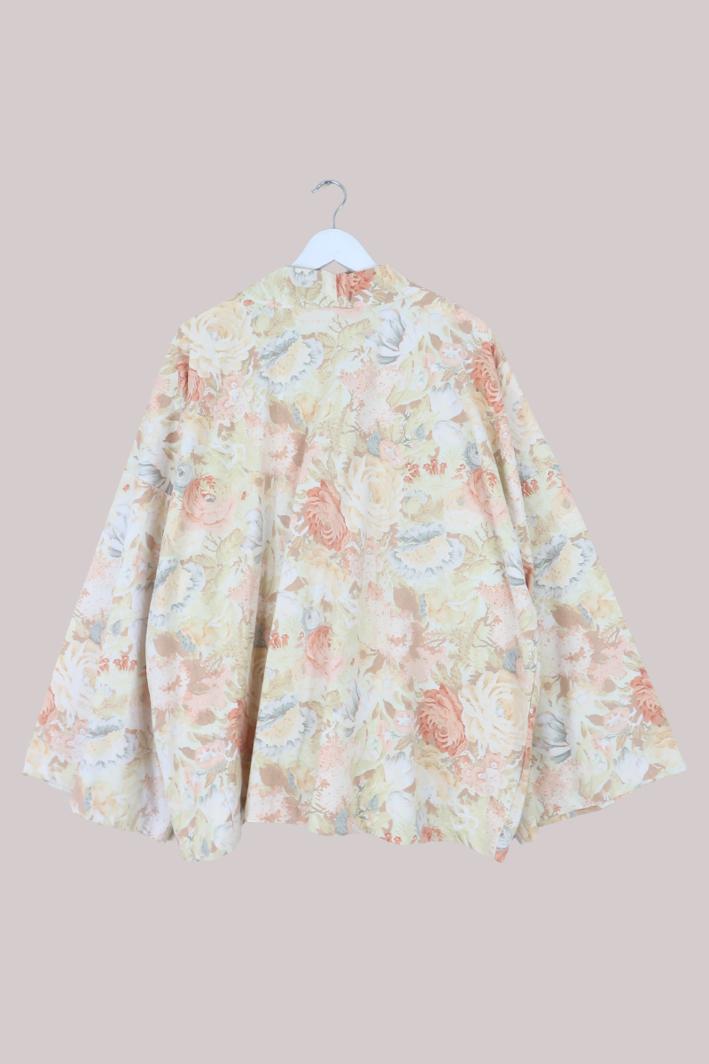 Emmeline Vintage Curtain Jacket in Sun Bleached Flower Bed
